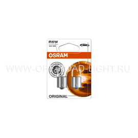 Комплект сигнальных ламп OSRAM ORIGINAL LINE 12V, металлический цоколь, R5W 0.5W, фото , изображение 3