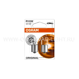Комплект сигнальных ламп OSRAM ORIGINAL LINE 12V, металлический цоколь, R10W, 10W, фото , изображение 3