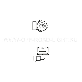 HB3 Комплект галогенных ламп OSRAM FOG BREAKER, +60%, фото , изображение 2