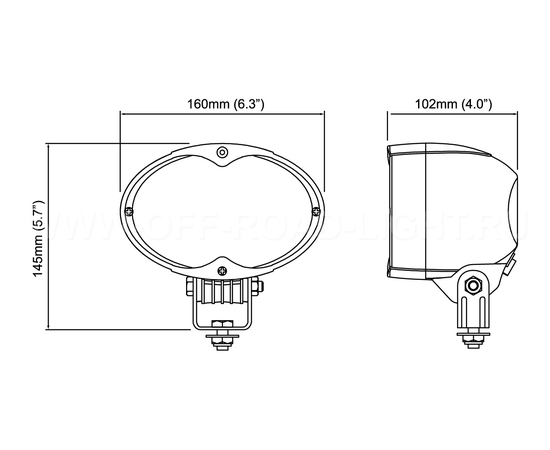 Фара рабочего света Nordic N300 Halogen SP 24V WideFlood, фото , изображение 3