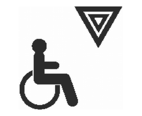 Пиктограмма Hella "Signal light wheelchair", красный, фото 