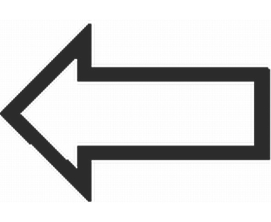 Пиктограмма Hella "Arrow, left", желтый, фото 