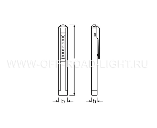 Фонарь светодиодный инспекционный OSRAM LEDinspect PRO Penlight 150 UV-A , 0.5W, фото , изображение 2