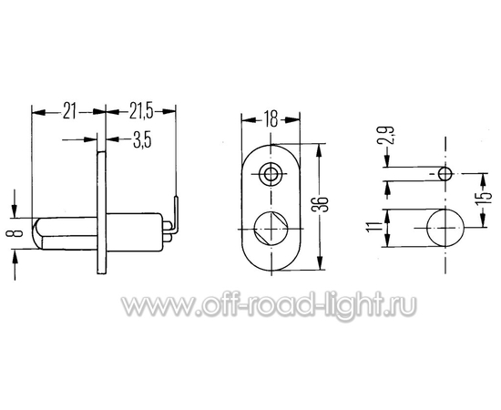 Дверной концевик, 3.5A 12V, фото , изображение 2