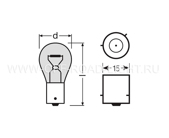 Комплект сигнальных ламп OSRAM ORIGINAL LINE PY21W, фото , изображение 2