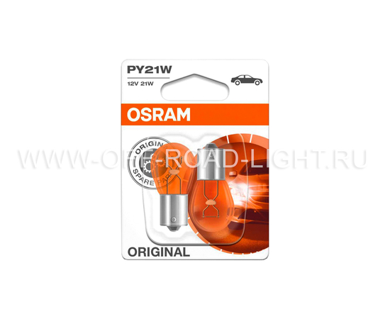 Комплект сигнальных ламп OSRAM ORIGINAL LINE PY21W, фото , изображение 3