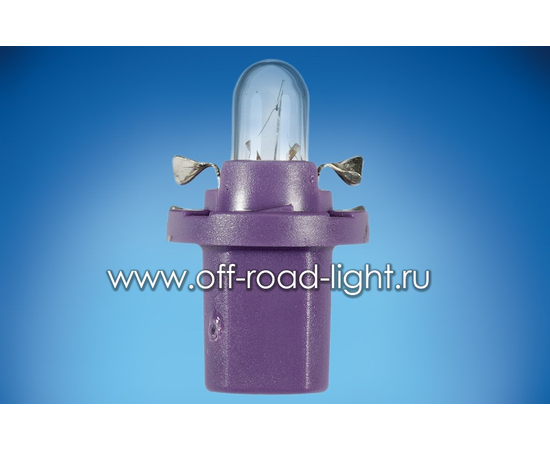 BAX Лампа Hella 12V 0,36W blue-violet (BAX 8,5d), фото 